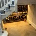Frameless Under Stairs Wine Store Glass Doors with Slot Handles, Warrington Frameless Under Stairs Wine Store Glass Doors with Slot Handles, Warrington